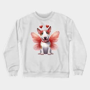 Valentine Fairy Bull Terrier Dog Crewneck Sweatshirt